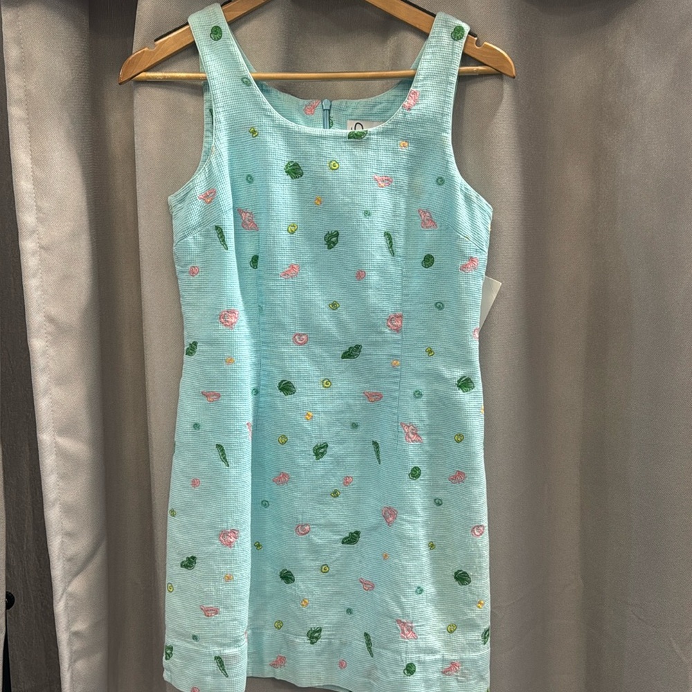 Lilly Pulitzer Blue Dress Seashell design